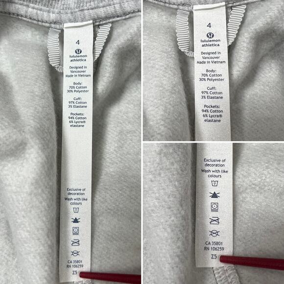 Lululemon Back to It Wrap Jacket SIZE 4 Heathered Gray Fleece Sweatshirt - Picture 3 of 11